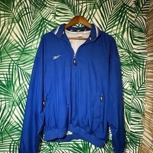 Reebok Royal Blue Quarter-Zip Jacket